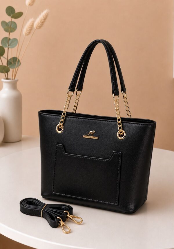 Elegant Pink Tote Bag  Premium PU Leather Handbag for Women