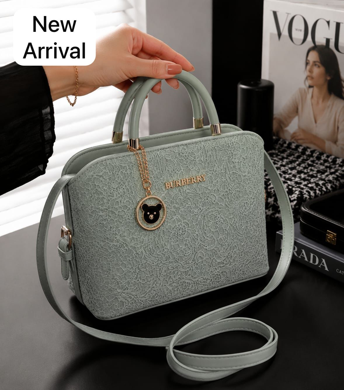 New Burberry Style Hand Bag for Girls - Image 8
