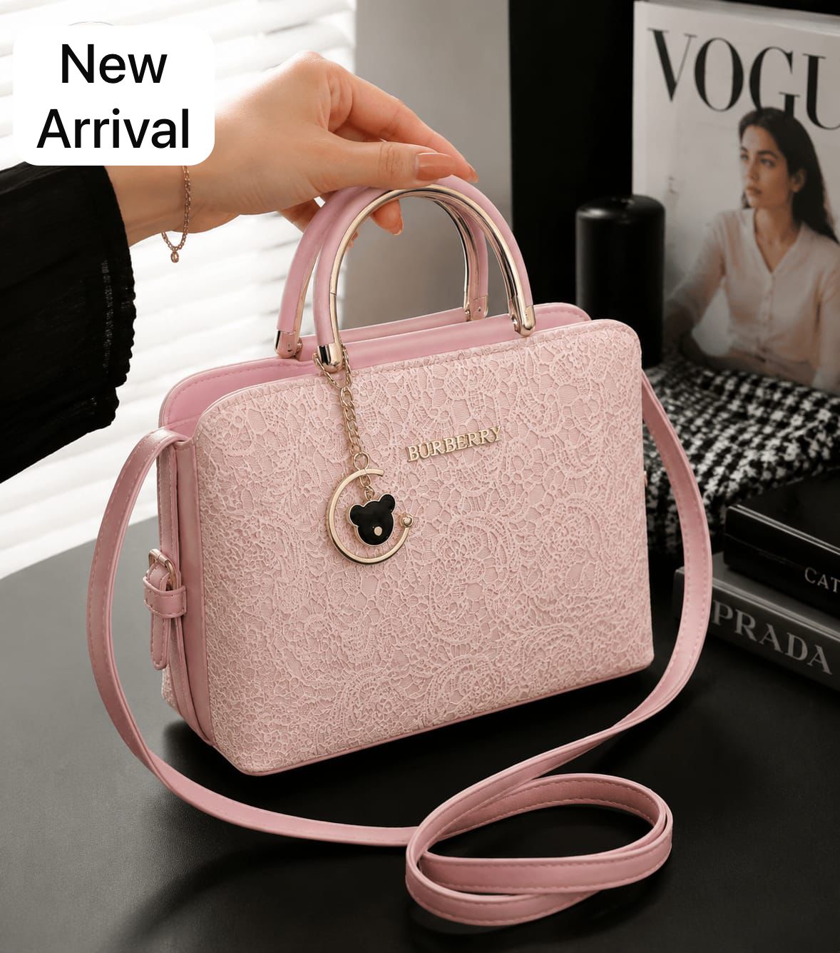 New Burberry Style Hand Bag for Girls - Image 6