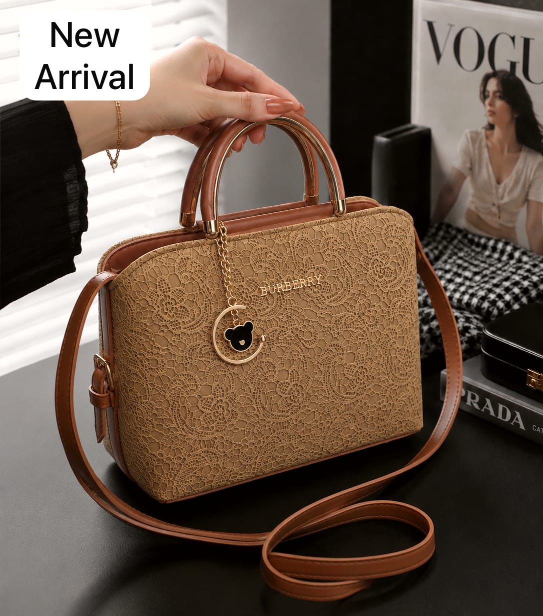 New Burberry Style Hand Bag for Girls - Image 5