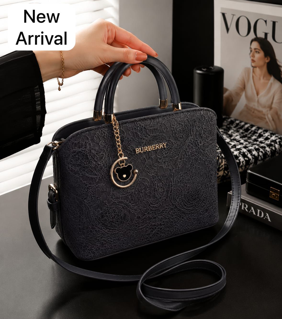 New Burberry Style Hand Bag for Girls - Image 4