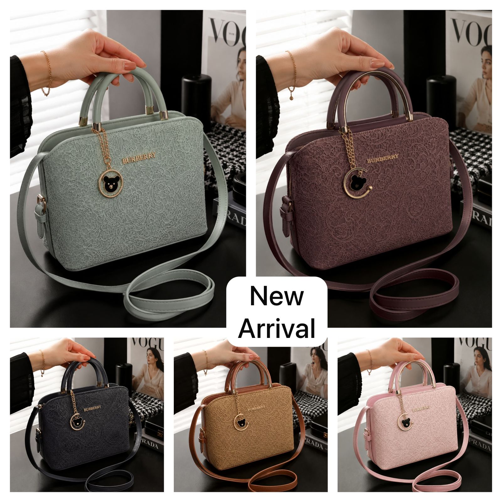 New Burberry Style Hand Bag for Girls - Image 2