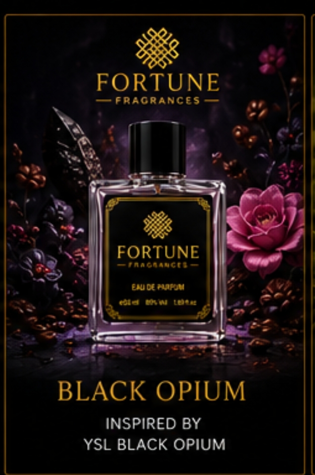 FORTUNE FRAGRANCES BLACK OPIUM Inspired by Black Opium