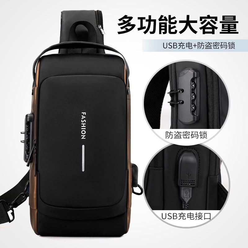 Most Demanding Article New Fashion Style Casual Waterproof Oxford Chest Cross Body Bag for Men - Image 23