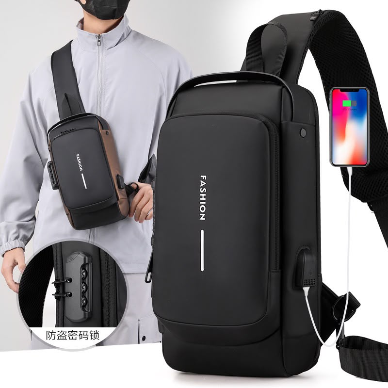 Most Demanding Article New Fashion Style Casual Waterproof Oxford Chest Cross Body Bag for Men - Image 12