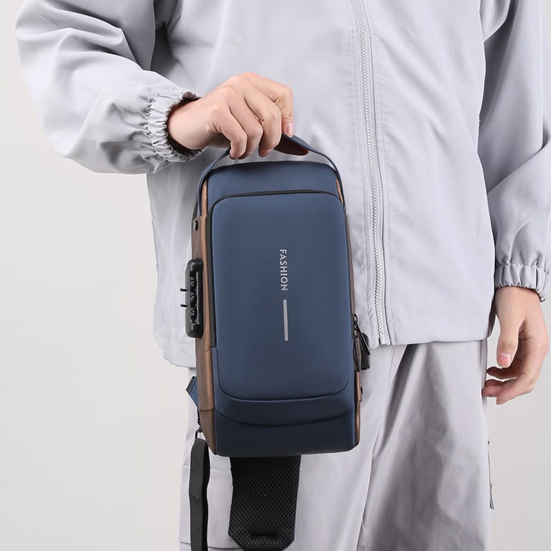 Most Demanding Article New Fashion Style Casual Waterproof Oxford Chest Cross Body Bag for Men - Image 5