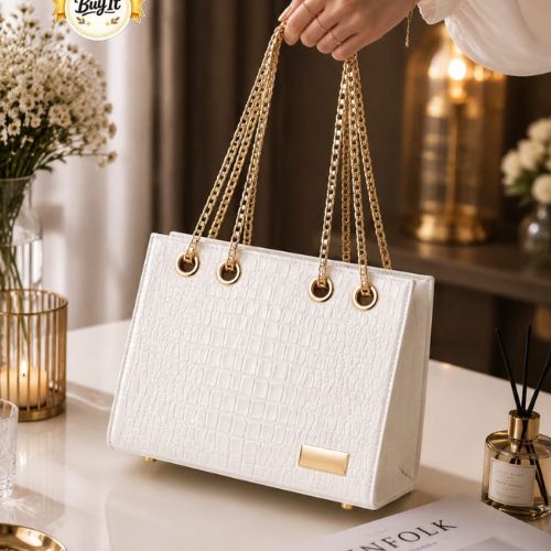 Premium Crocodile Texture Handbag – Elegant Women's Shoulder Bag
