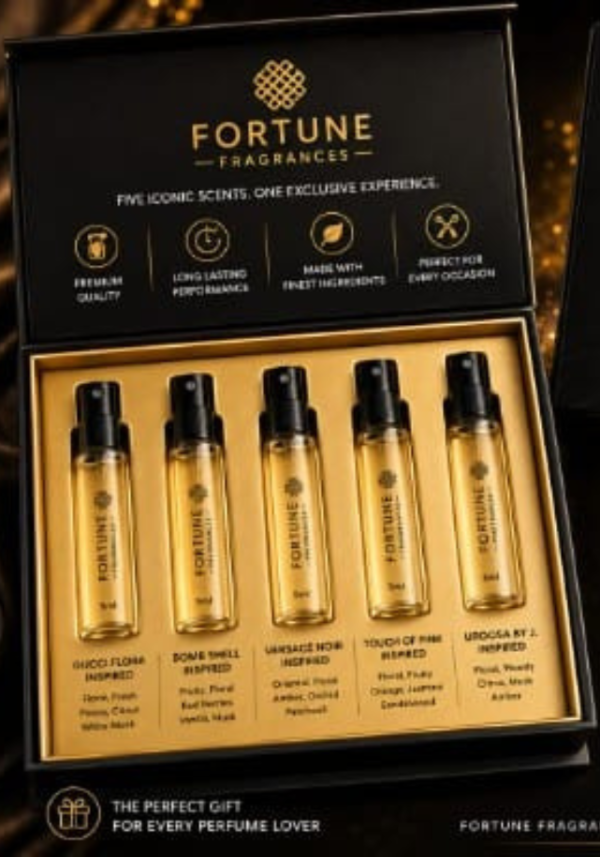Fortune Fragrances Discovery Tester Set – 5 Premium