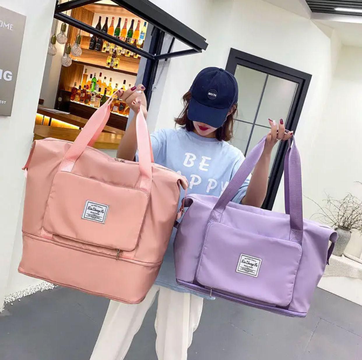 Imported Foldable Tote Bag for Girls High Quality College & University Bag | Waterproof Parachute Material - Image 6