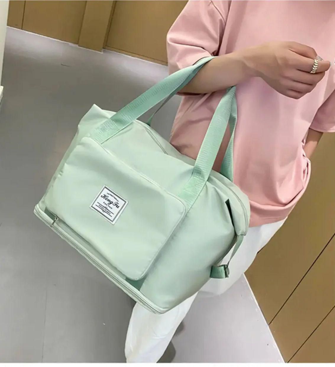 Imported Foldable Tote Bag for Girls High Quality College & University Bag | Waterproof Parachute Material - Image 4