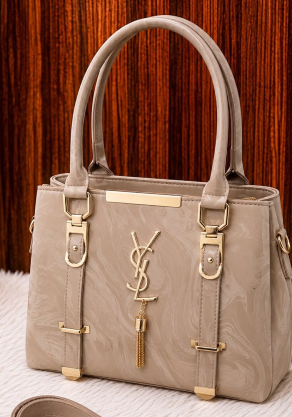 Premium Three-Pocket Girls Handbag with Long Strap