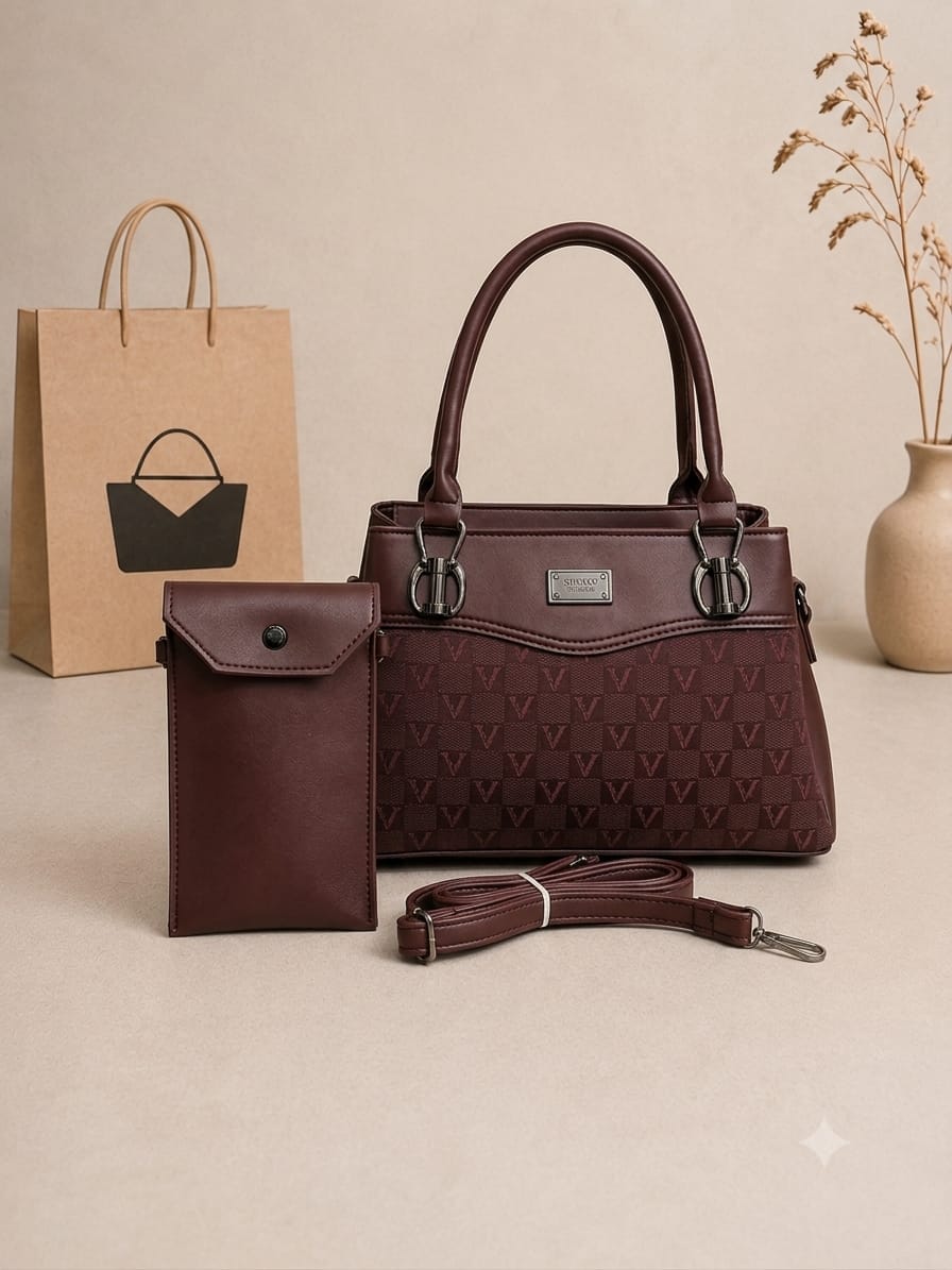 Premium 2-Piece Handbag with Matching Mobile Pouch - Image 5