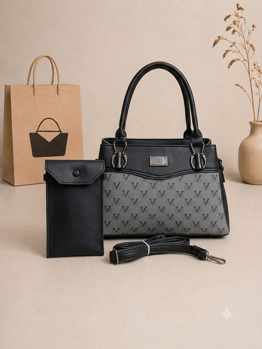 Premium 2-Piece Handbag with Matching Mobile Pouch - Image 6