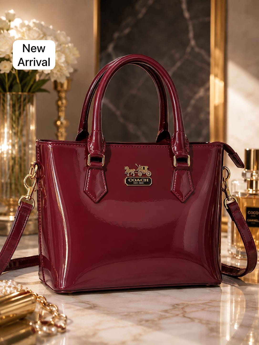 Girls Stylish Shoulder Handbag with Long Strap - Image 5