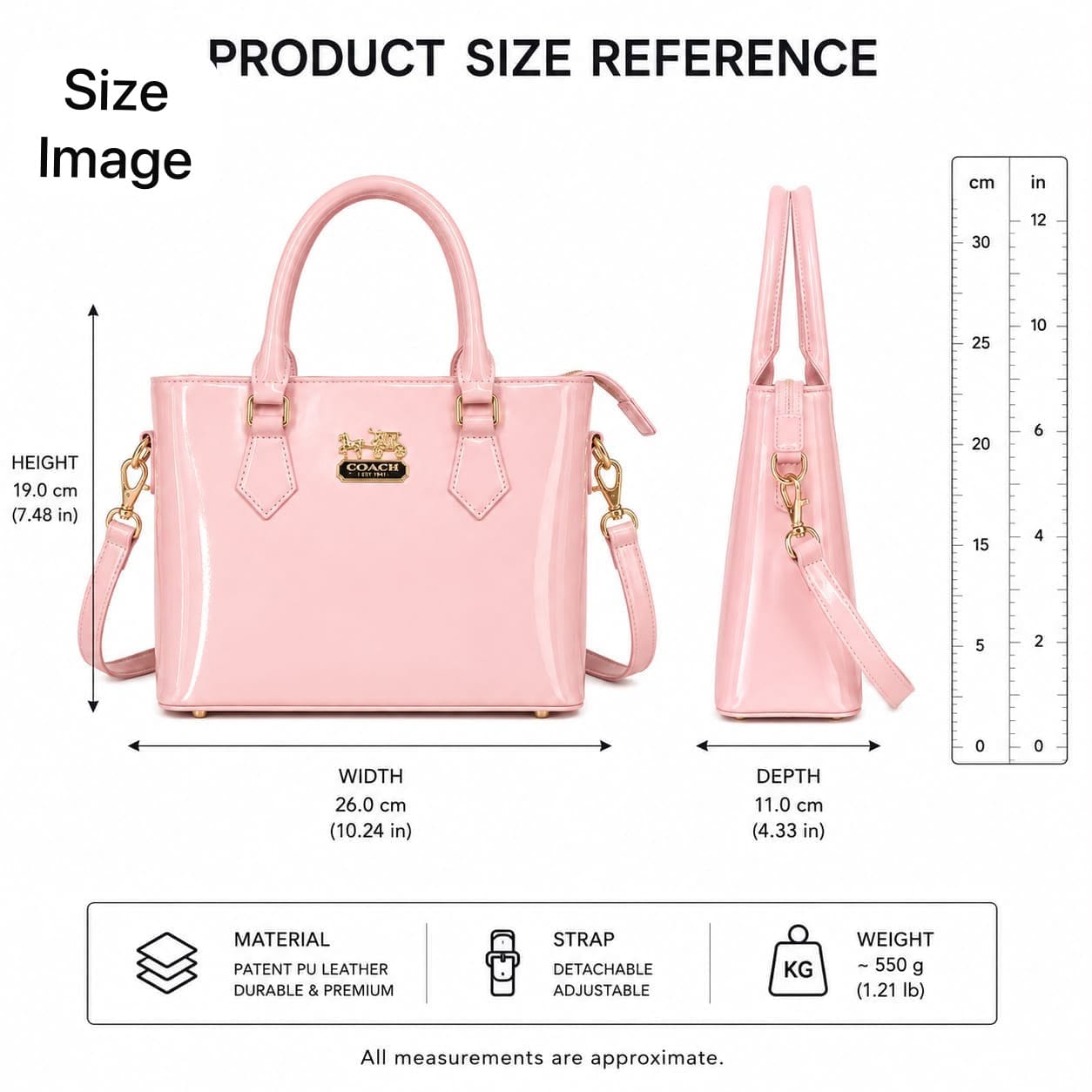 Girls Stylish Shoulder Handbag with Long Strap - Image 8