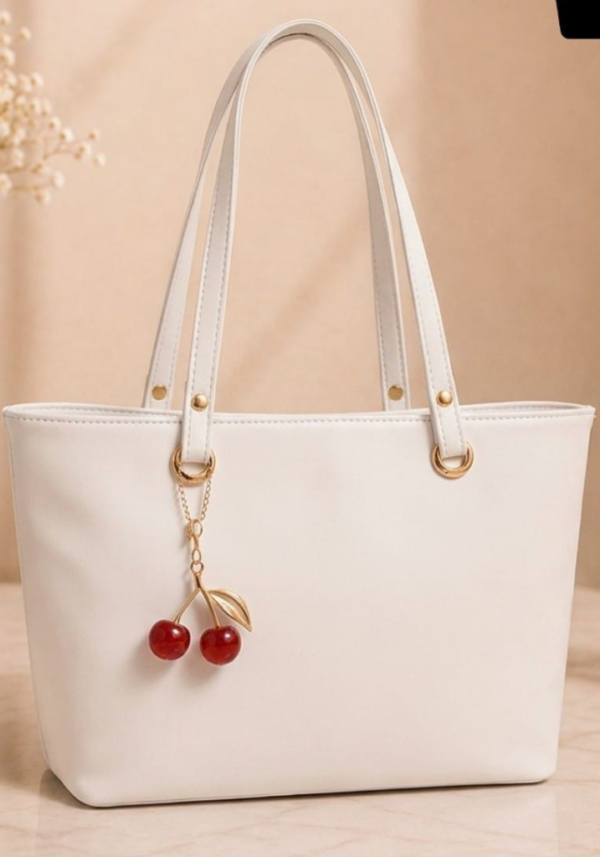 Cherry Keychain Tote Bag