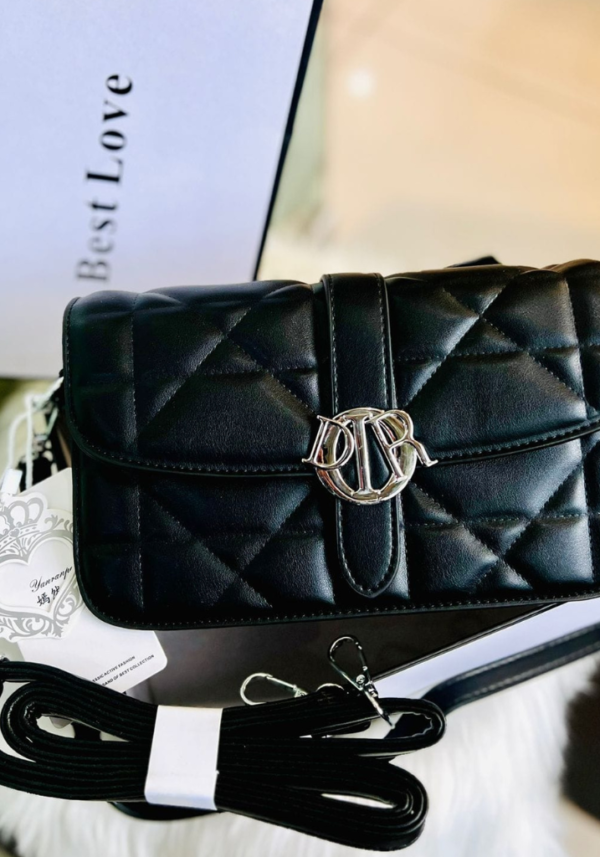 Elegant Quilted Imported Ladies Handbag with Long & Short Straps