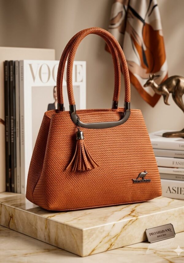 Elegant High Quality Bags with Long Straps & Leather Keychains