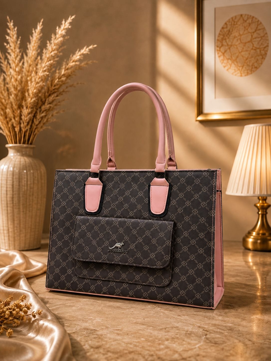 Premium Classic Monogram Tote Bag - Image 4