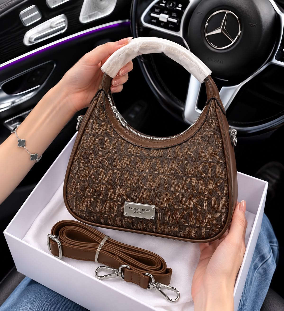 Imported Chinese Stylish Handbag with Long Belt - Image 4