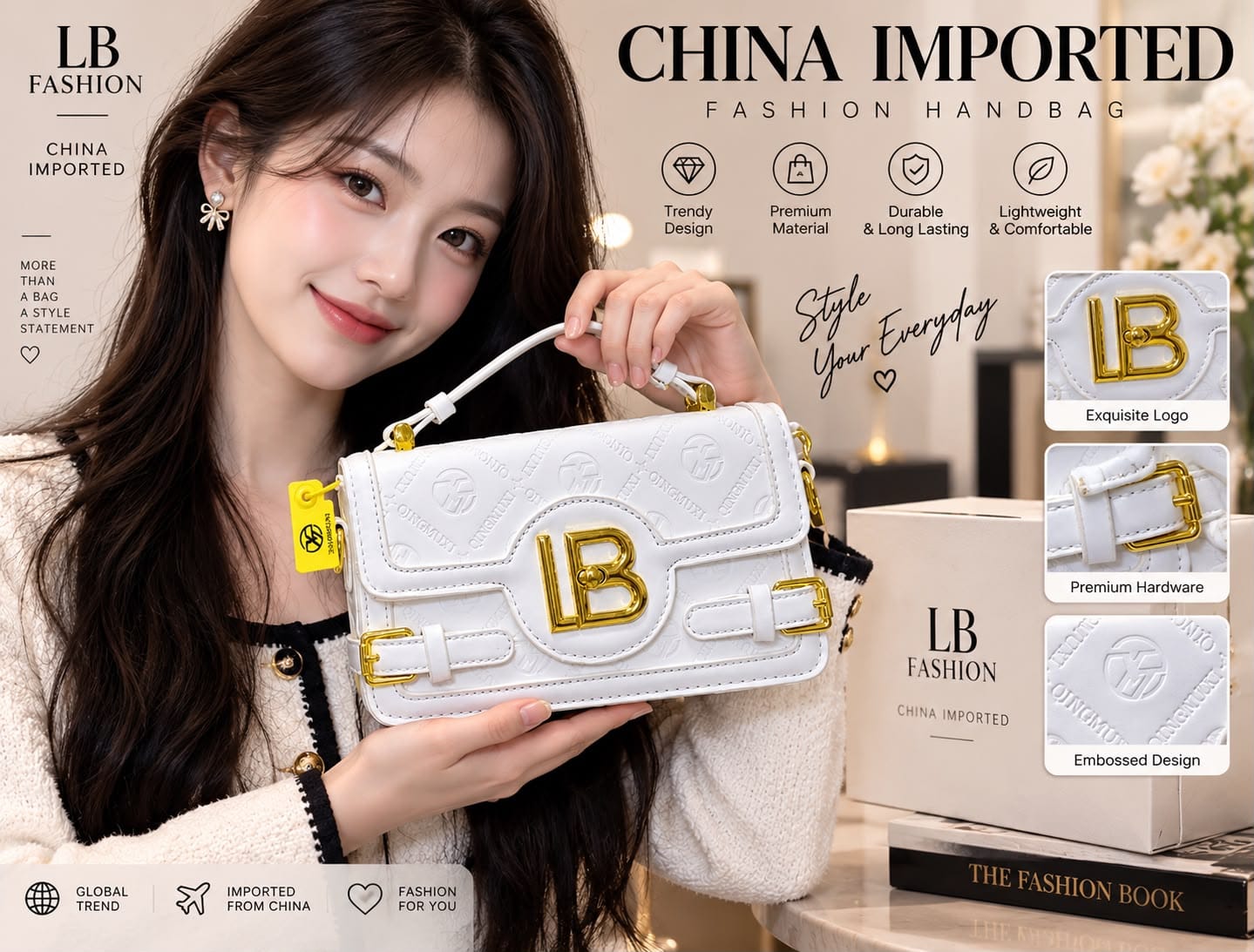 China Imported Premium LB Fashion Handbag - Image 4